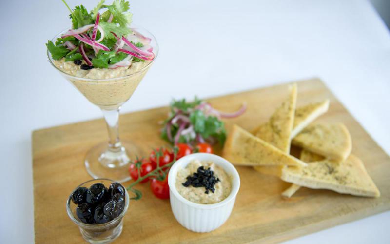 Trempette de crevettes au fromage Labneh Fromagerie le Bédouin