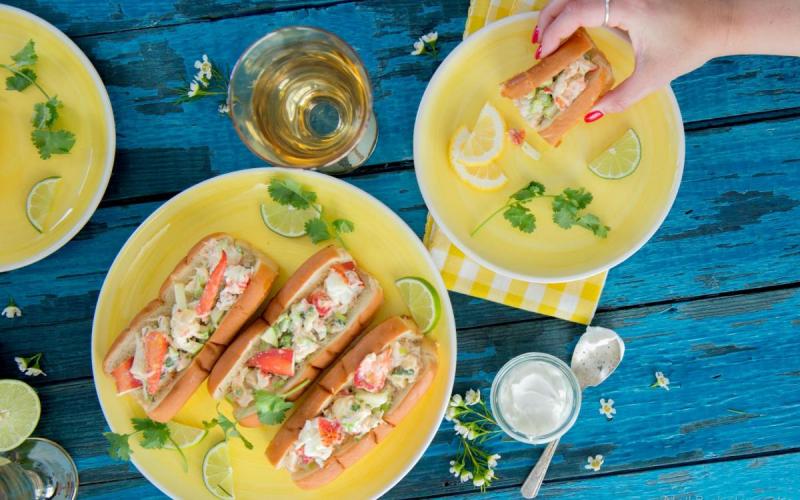 Guédille au homard et fromage Labneh 