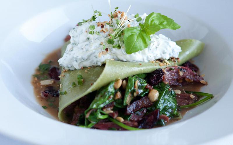 Lasagne et Labneh Fromagerie le Bédouin